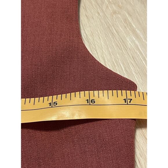 M.M. LaFleur Pauline Dress Size 10 Brick Red Career Square Neck A-line Travel - Picture 13 of 13